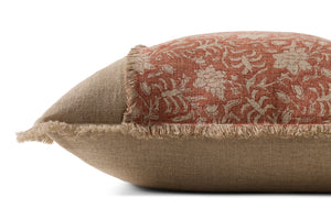 Orange / Natural Pillow - Rug Corner (H)