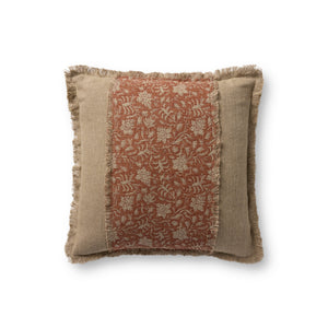 Orange / Natural Pillow - Aerial Image