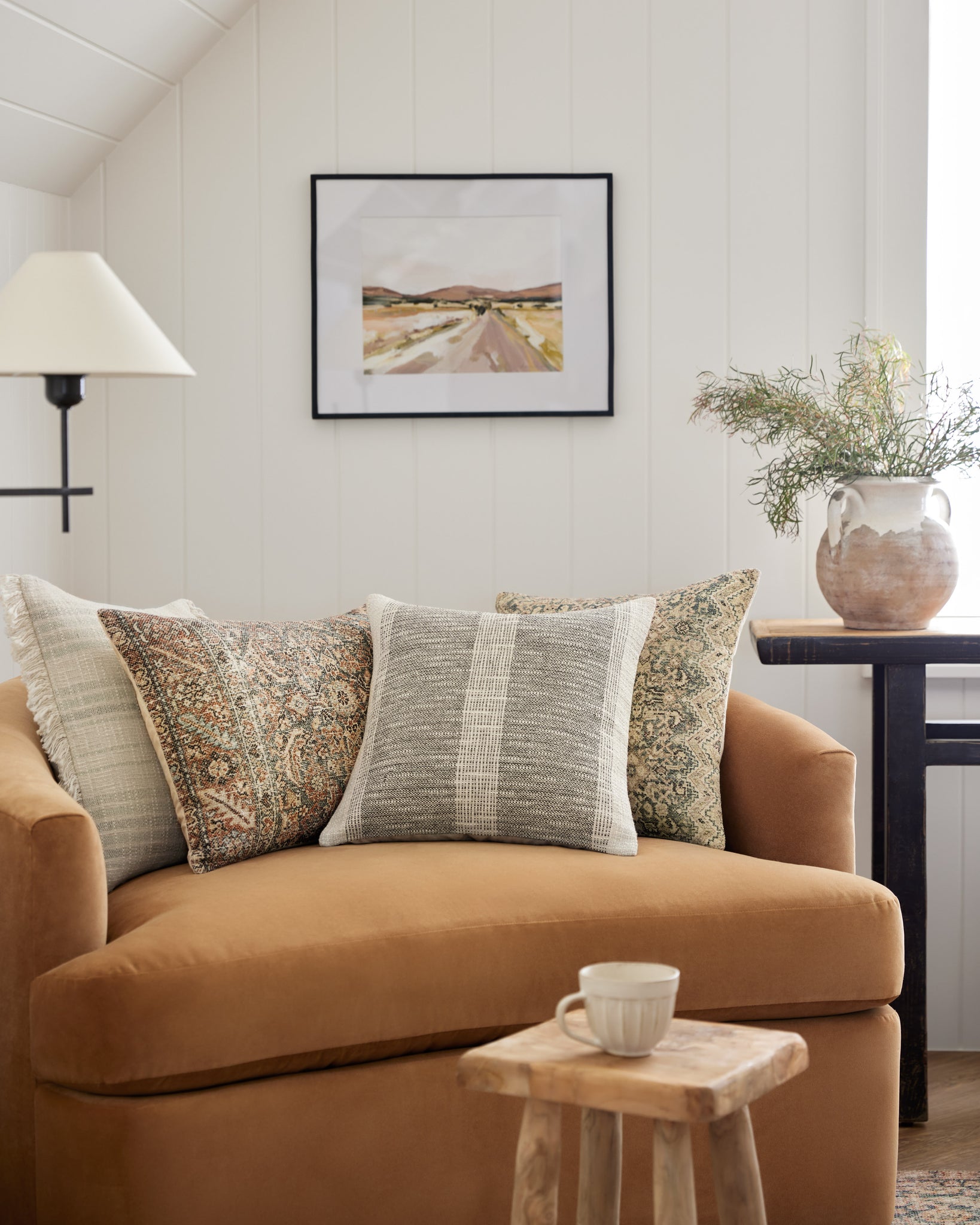 Forrest Ivory / Sage Pillow - Closer-In Roomscene #1 (V)