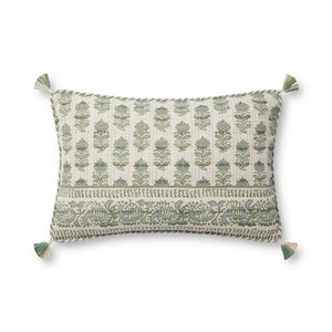 Sage / Ivory Pillow - Aerial Image