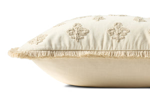 Darla Ivory Pillow - Organic Detail (H)