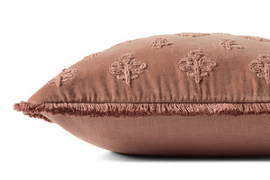 Darla Mauve Pillow - Organic Detail (H)