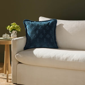 Darla Navy Pillow - Roomscene #2 (H)