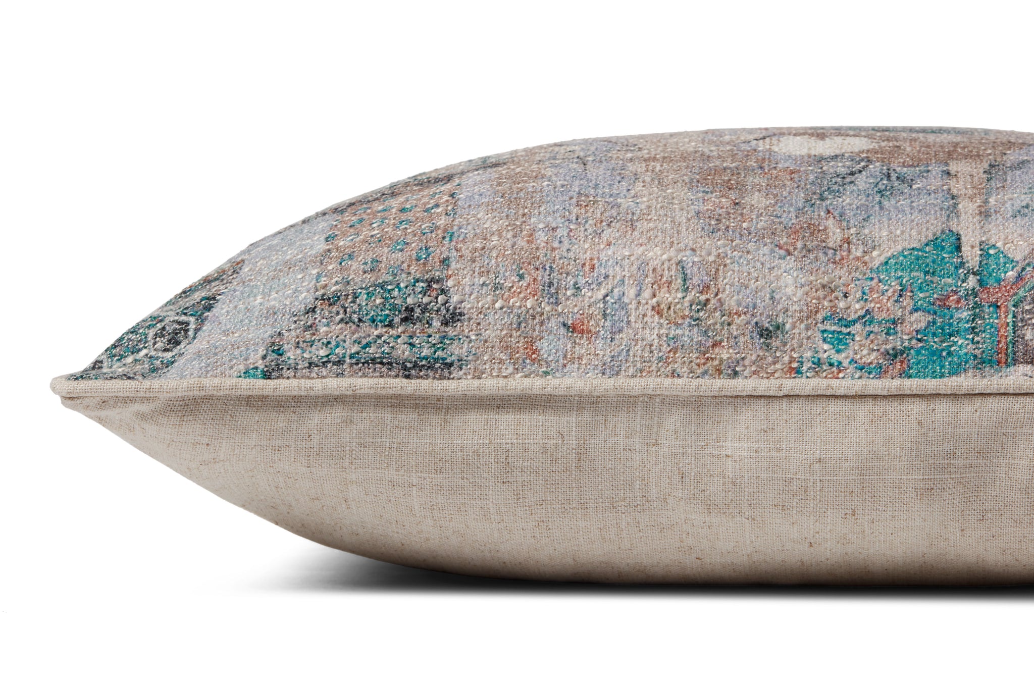 Brown / Multi Pillow - Rug Corner (H)