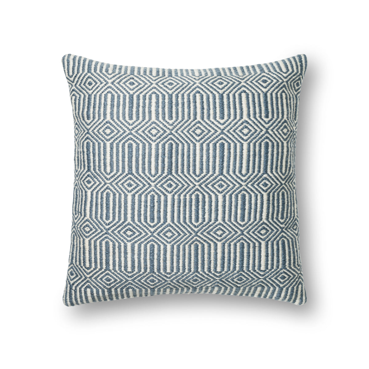 Blue / Ivory Pillow - Aerial Image
