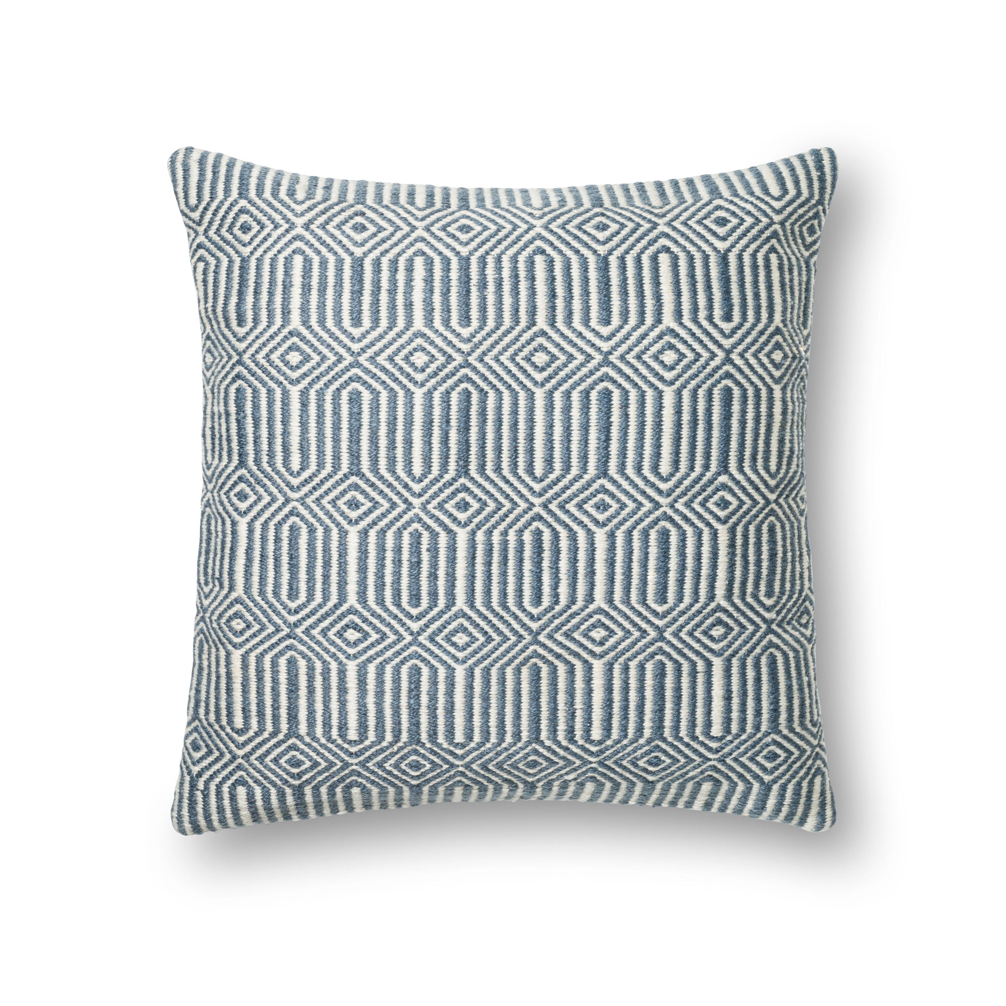 Blue / Ivory Pillow - Aerial Image