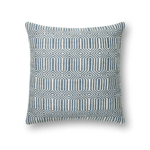 Blue / Ivory Pillow - Aerial Image