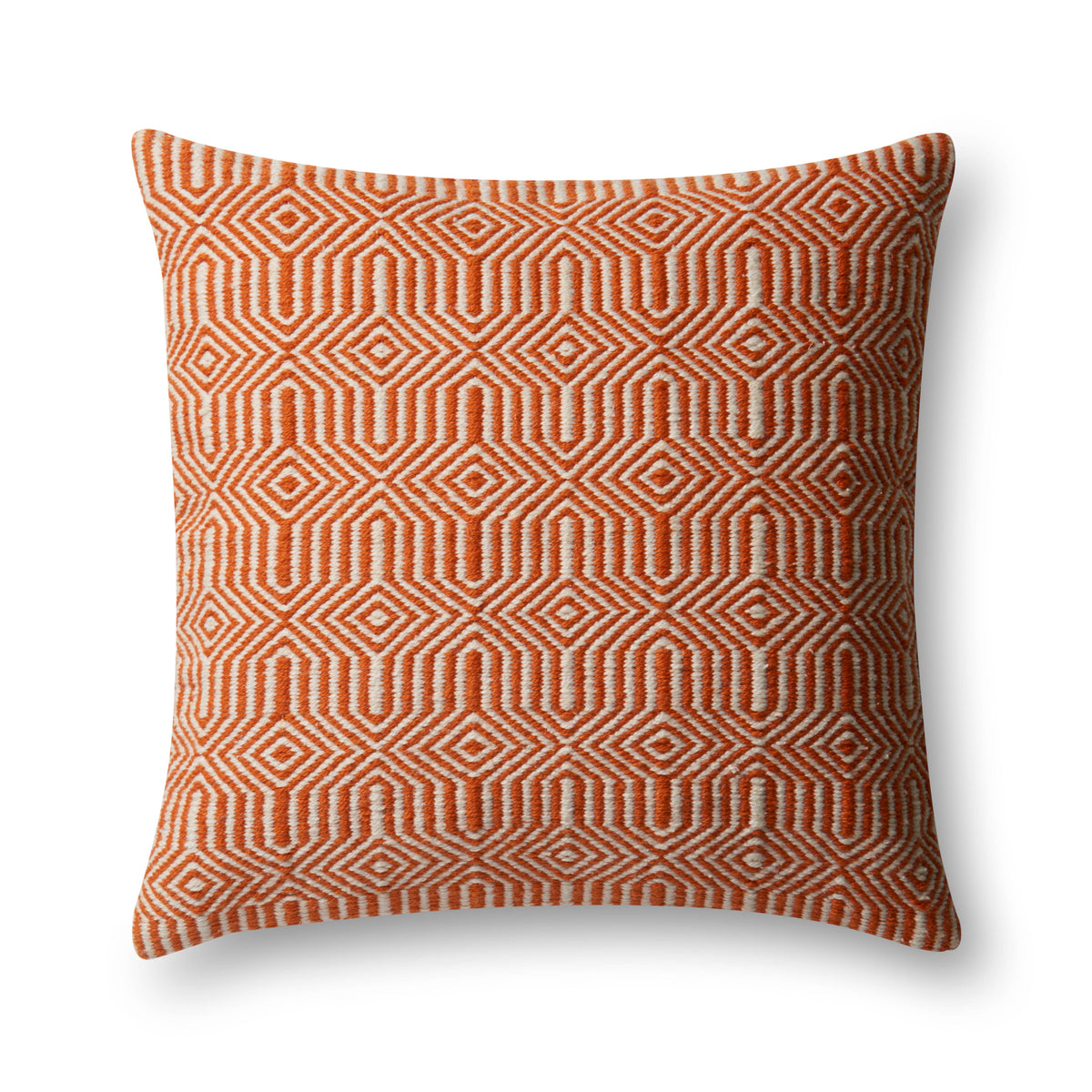 Orange / Ivory Pillow - Aerial Image