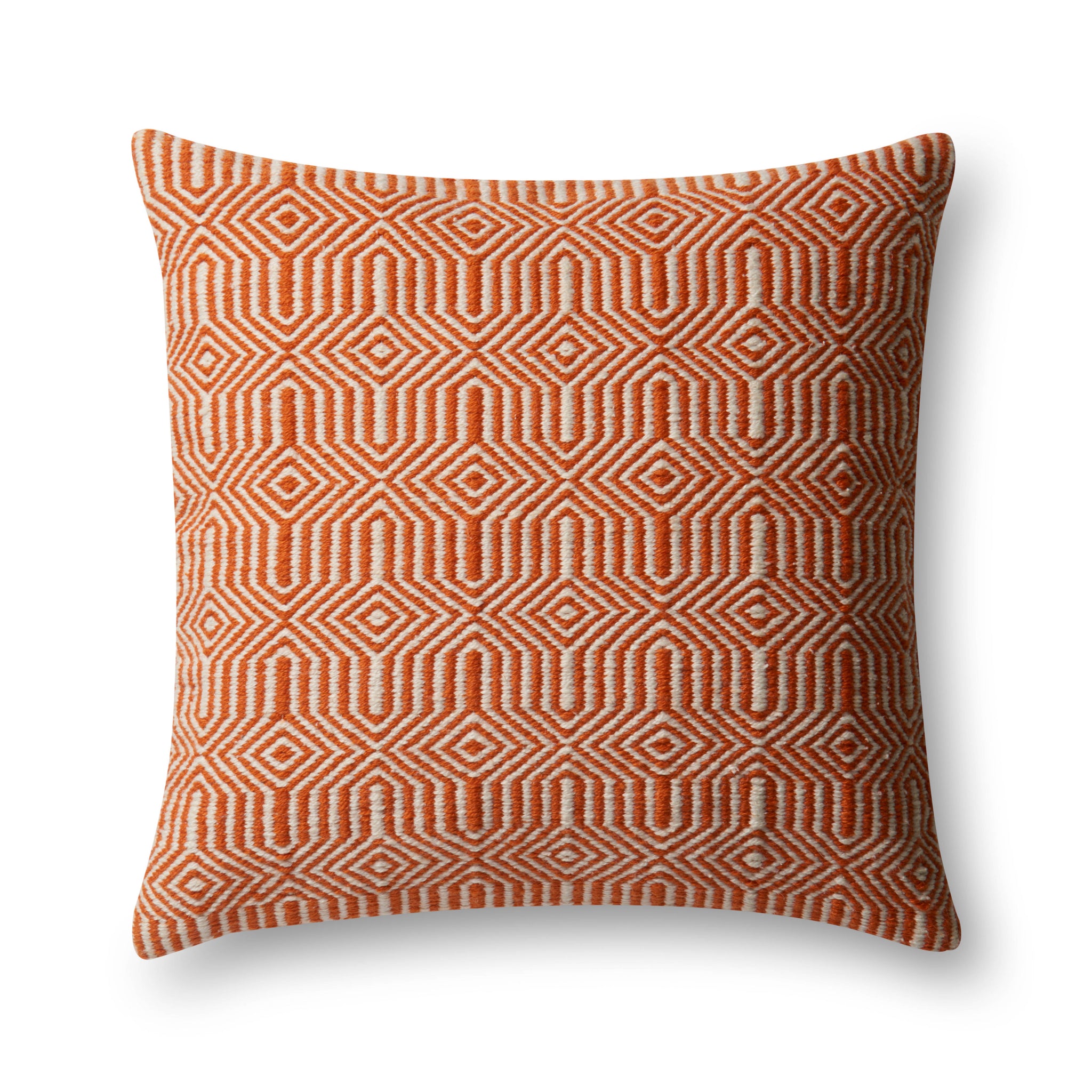 Orange / Ivory Pillow - Aerial Image
