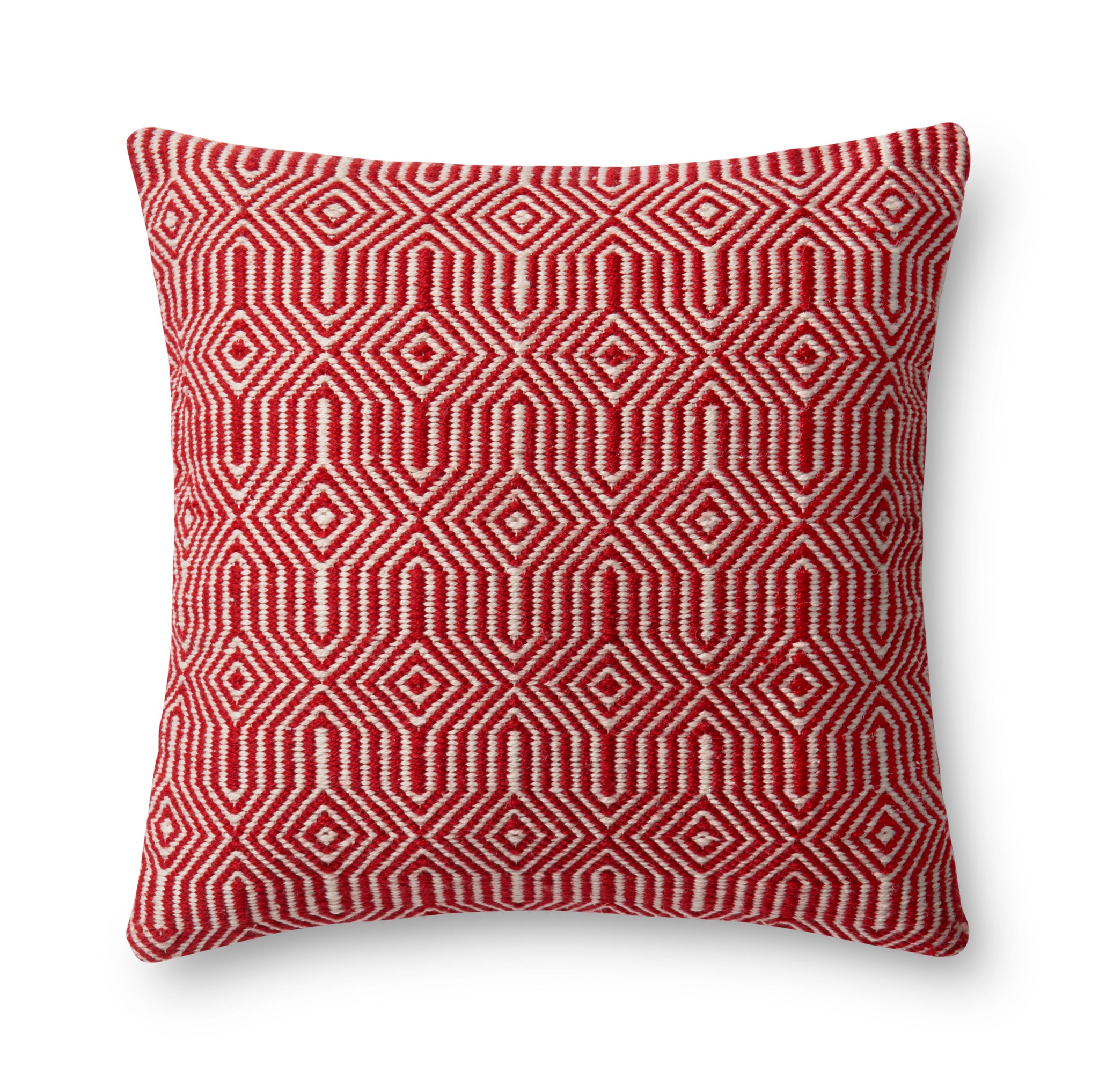 Red / Ivory Pillow - Aerial Image