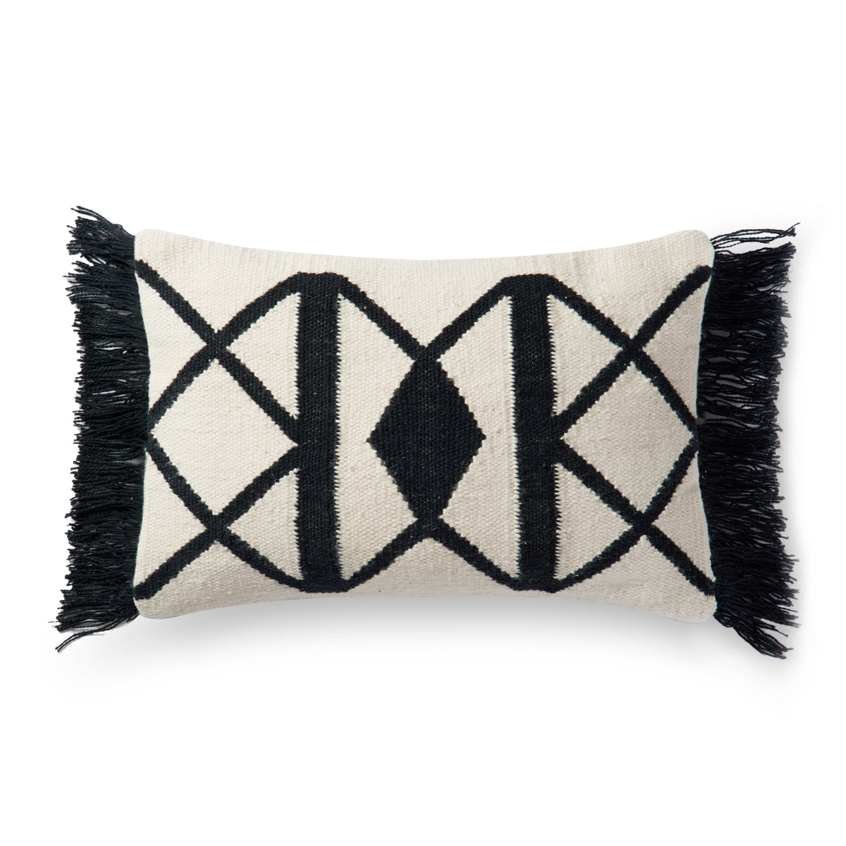 Black / Ivory Pillow - Aerial Image