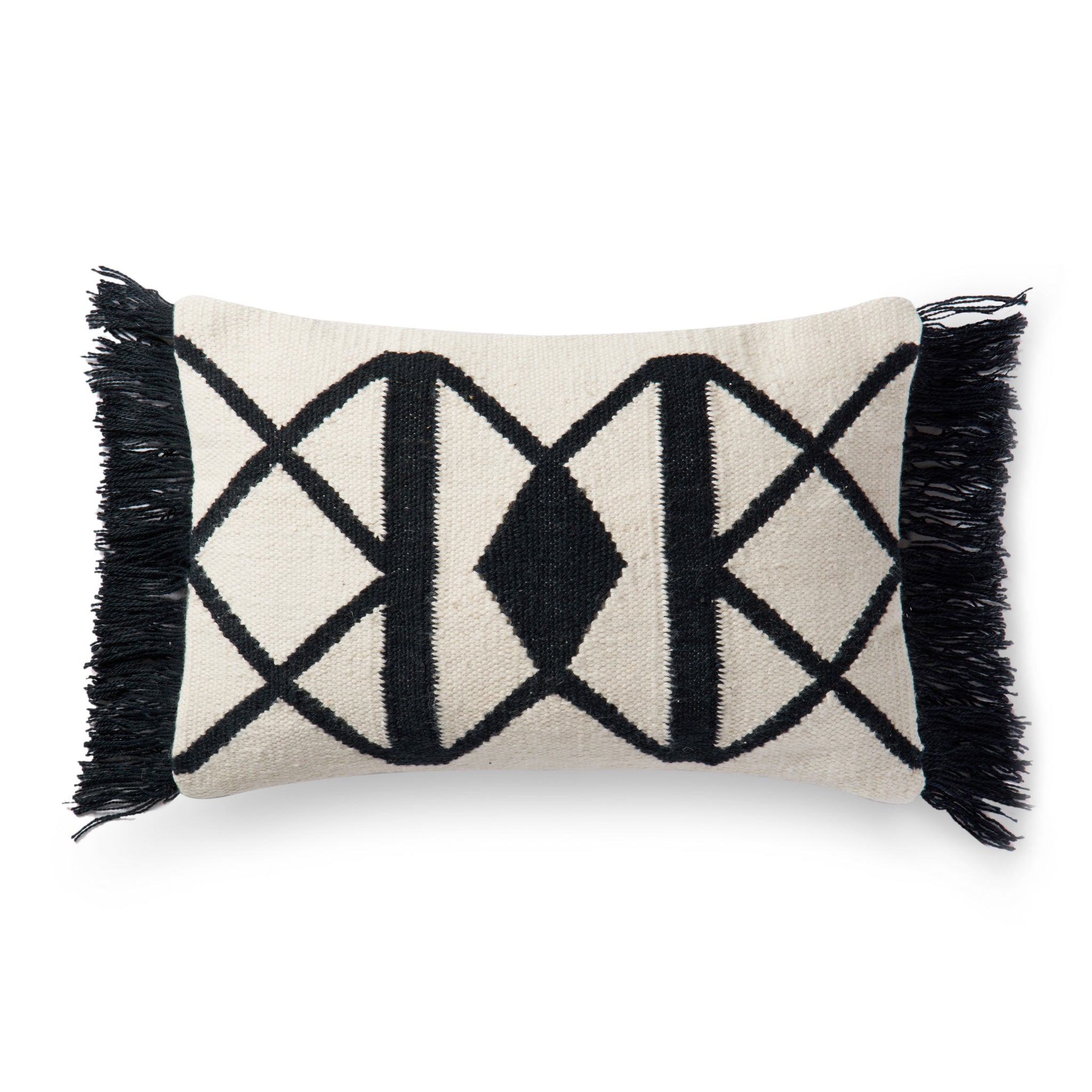 Black / Ivory Pillow - Aerial Image