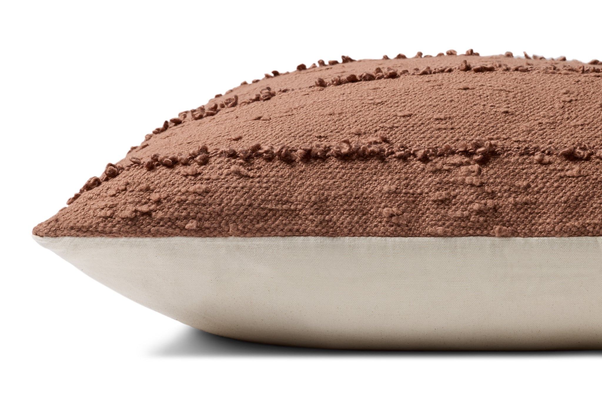 Rustic Brown Pillow - Rug Corner (H)