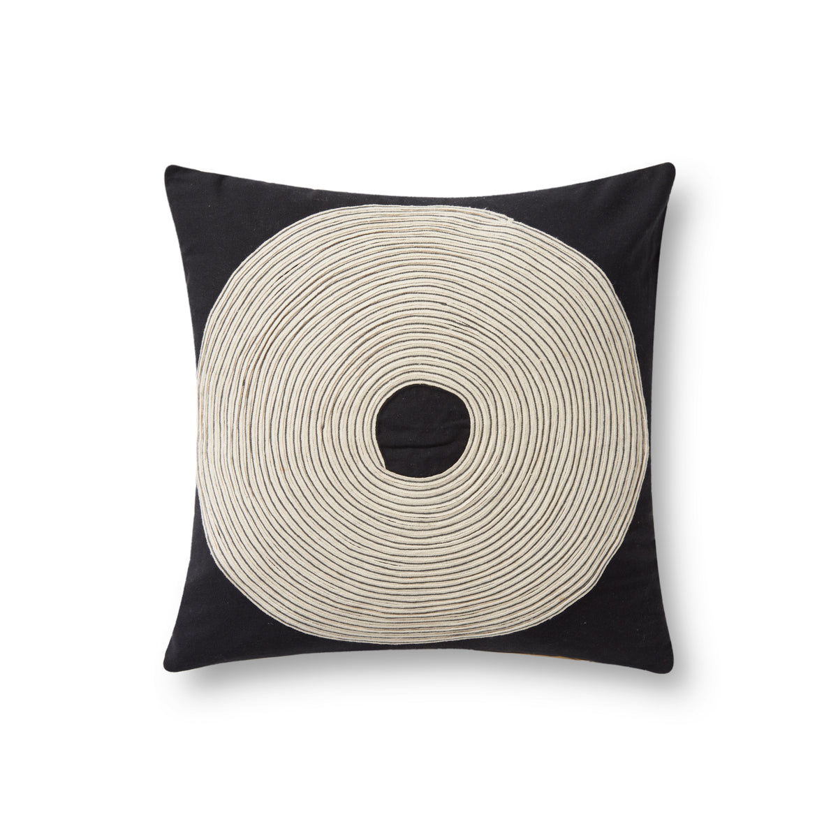 Black / Natural Pillow - Aerial Image