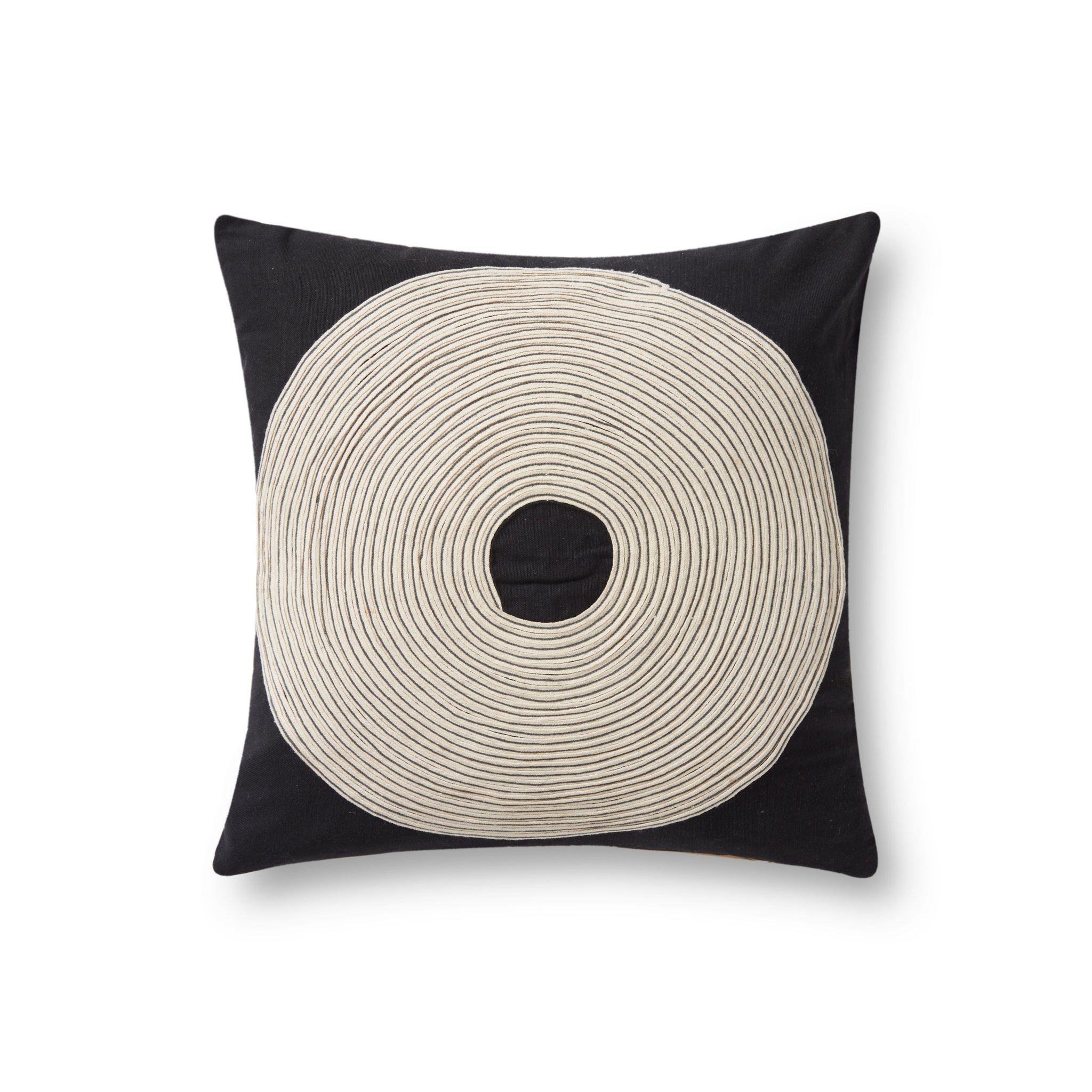 Black / Natural Pillow - Aerial Image