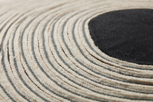 Black / Natural Pillow - Macro Detail (H)