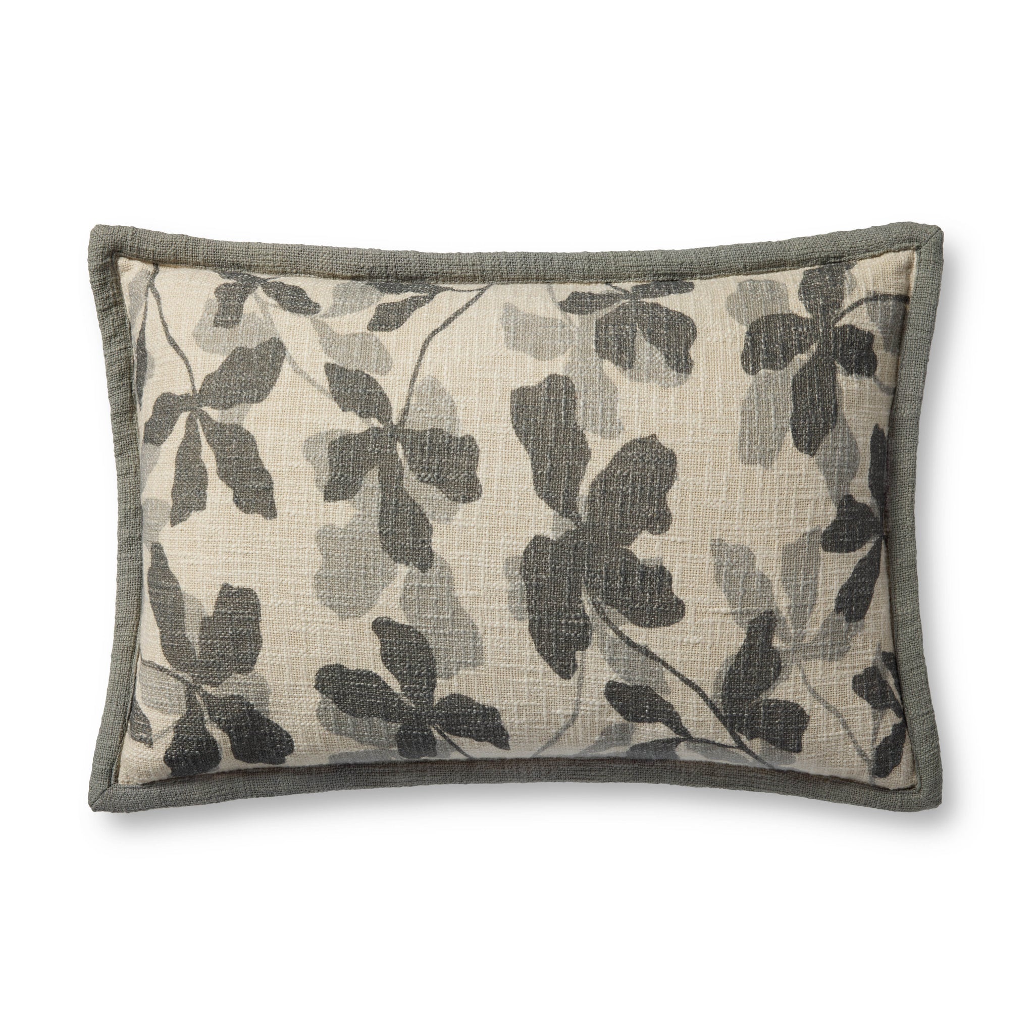 Charcoal / Natural Pillow - Aerial Image