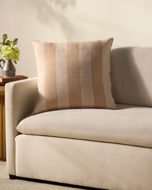 Auggie Orange / White Pillow - Roomscene #3 (V)