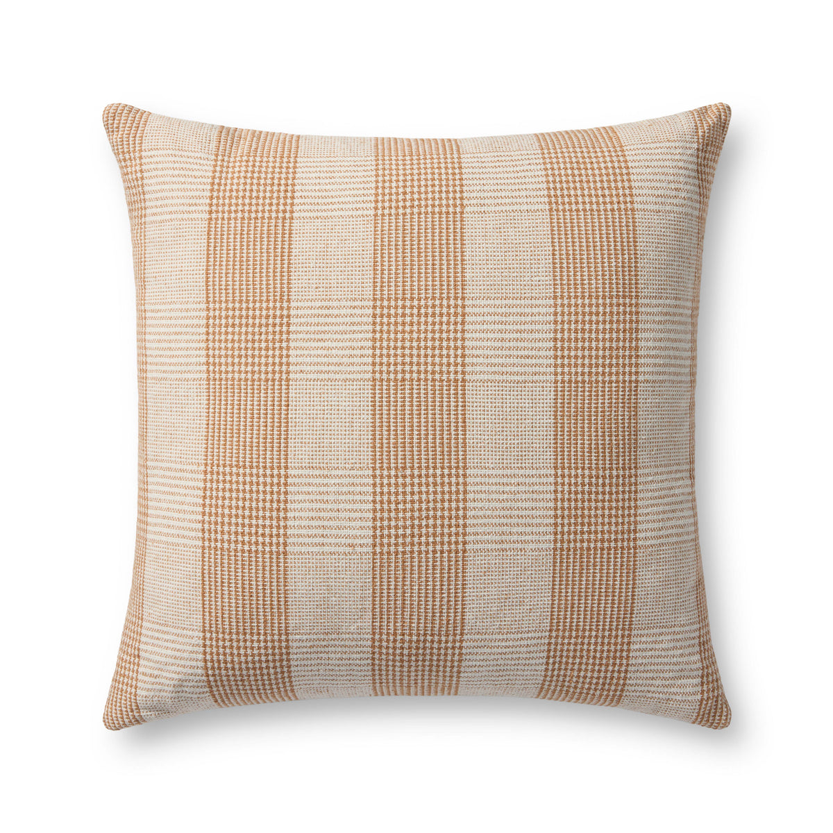 Auggie Orange / White Pillow - Aerial Image