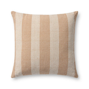 Auggie Orange / White Pillow - Aerial Image