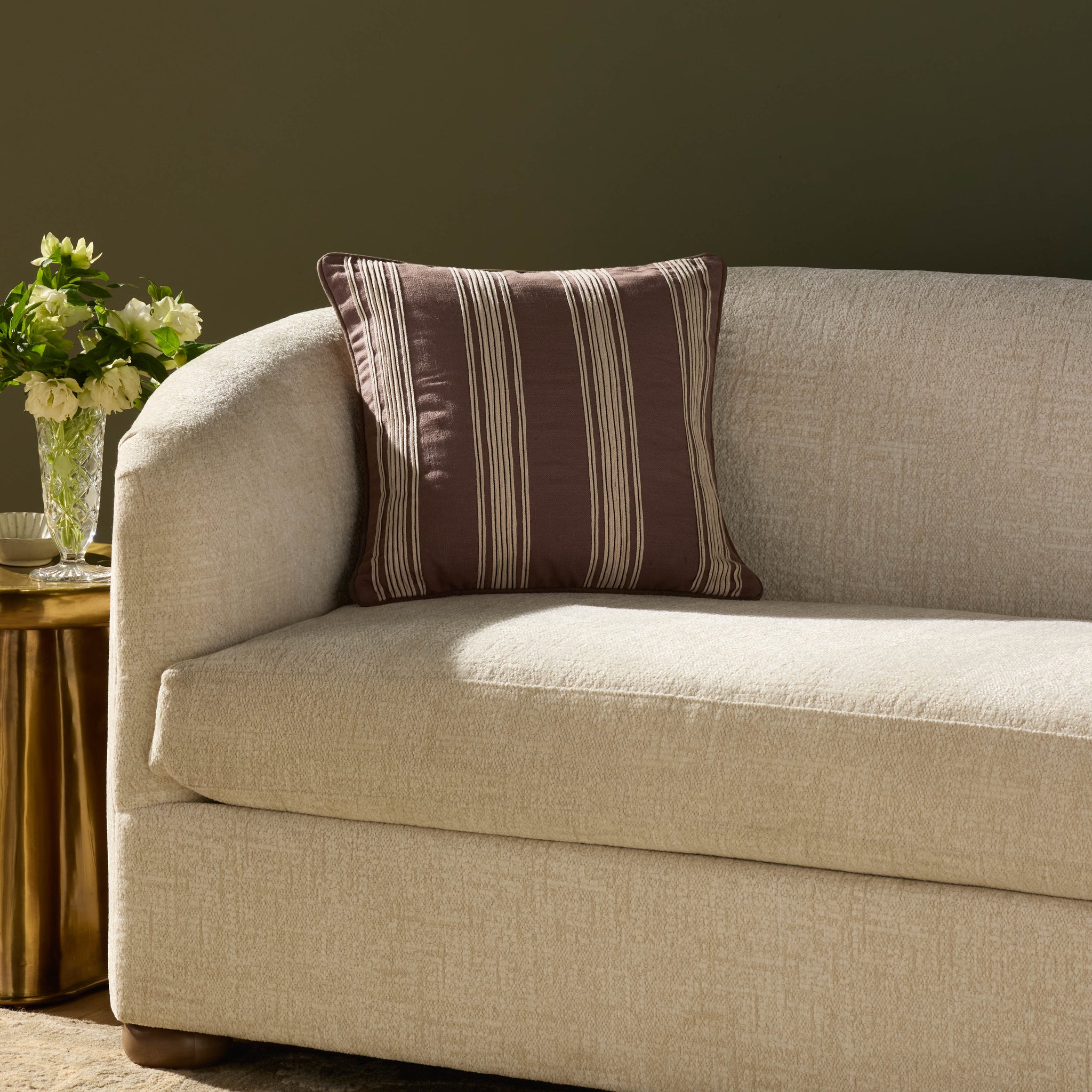 Verona Brown Pillow - Roomscene #2 (H)