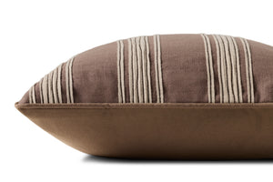 Verona Brown Pillow - Organic Detail (H)