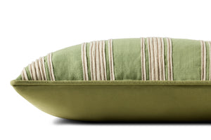 Verona Green Pillow - Organic Detail (H)