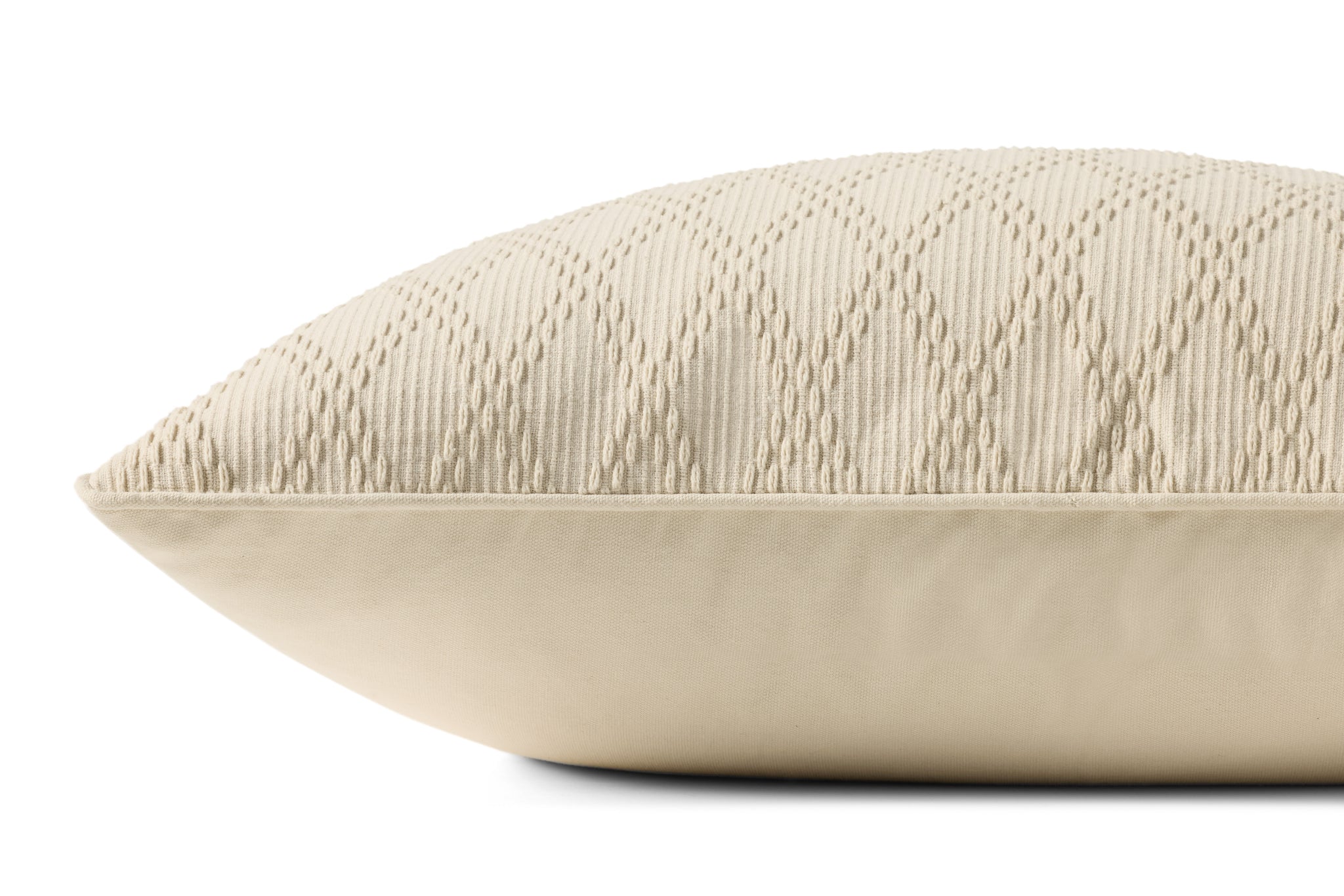 Cary Ivory Pillow - Organic Detail (H)