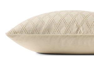 Cary Ivory Pillow - Organic Detail (H)