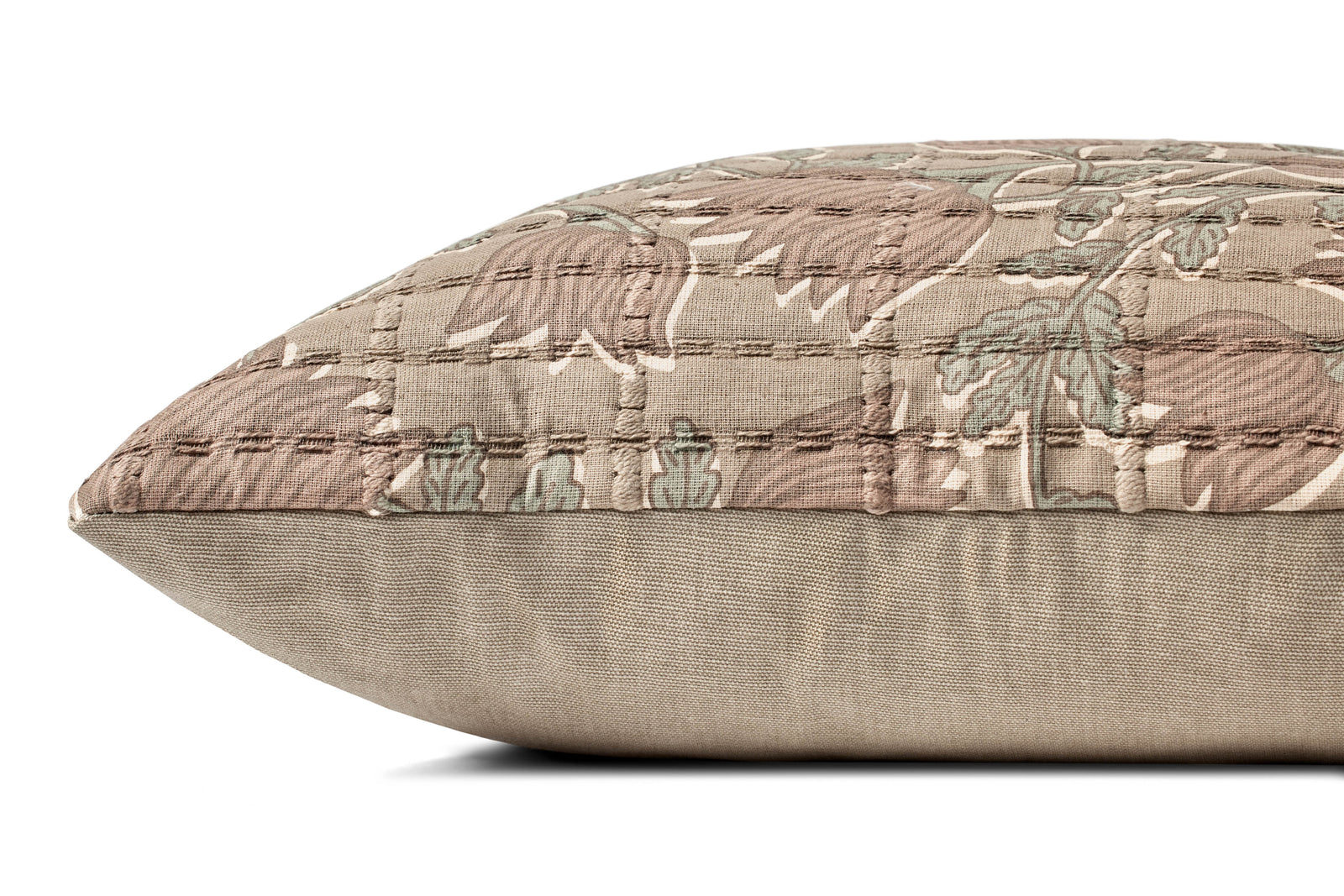 Taupe / Rose Pillow — a Loloi pillow at Laurie Yapp Home.