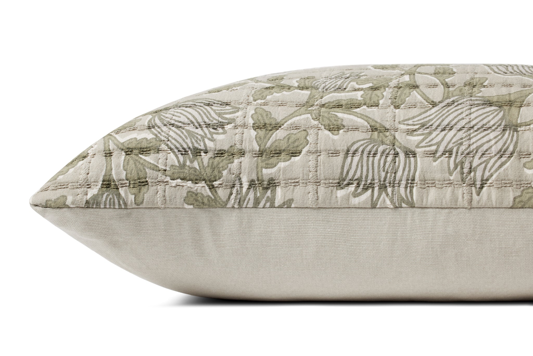 Natural / Sage Pillow - Rug Corner (H)
