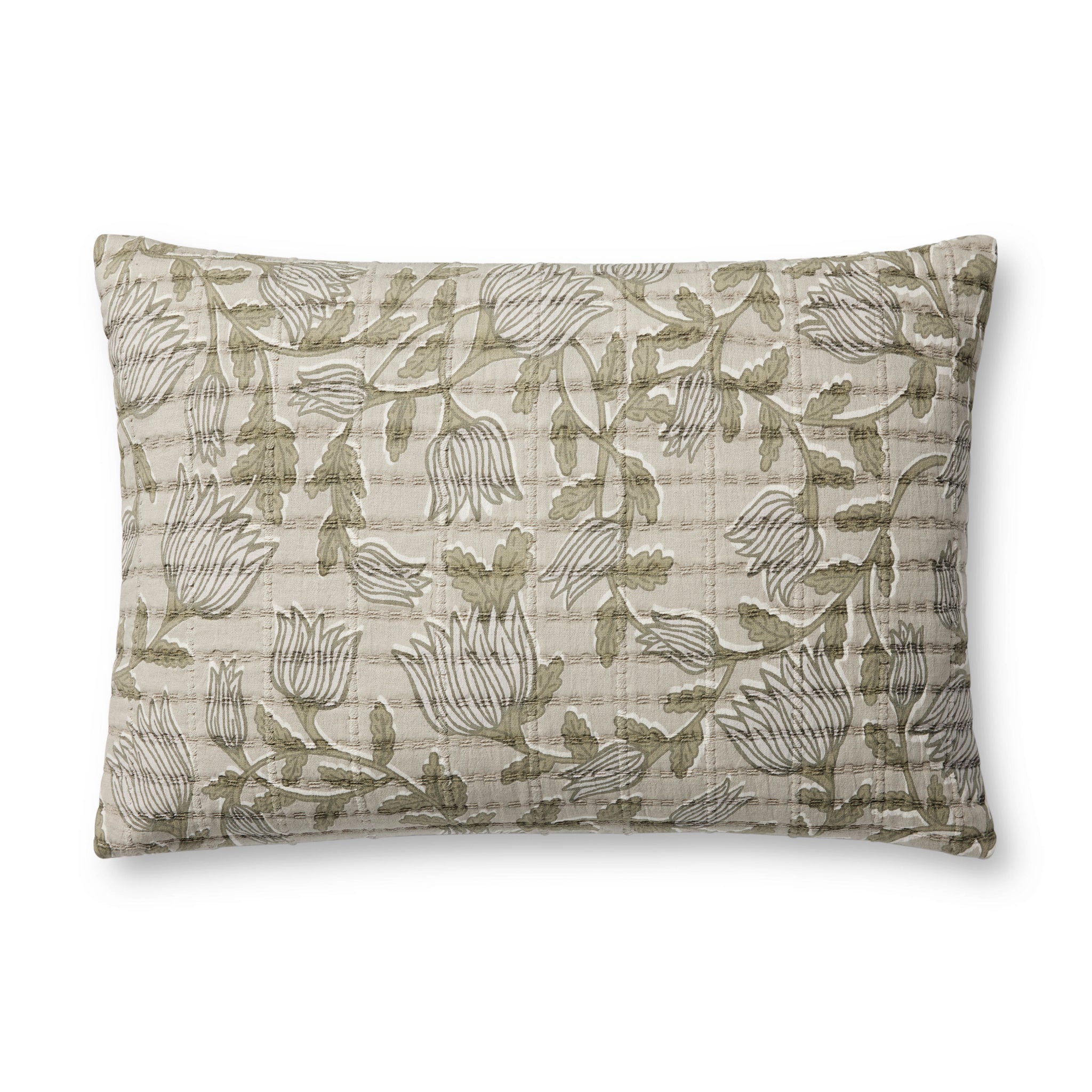 Natural / Sage Pillow - Aerial Image