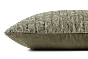 Green / Grey Pillow - Rug Corner (H)