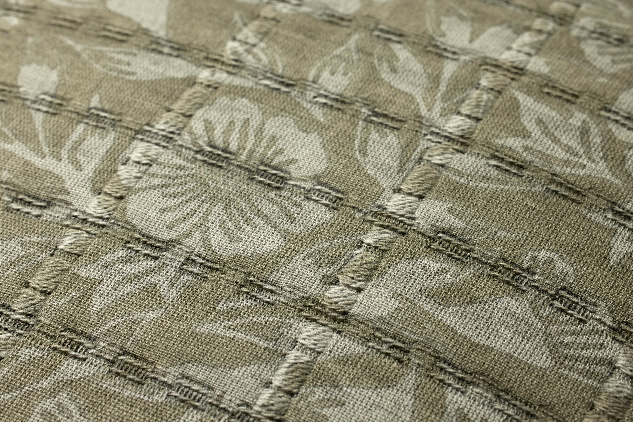 Green / Grey Pillow - Macro Detail (H)