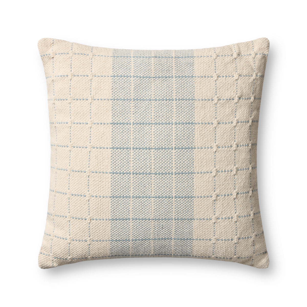 Blue / Natural Pillow - Aerial Image