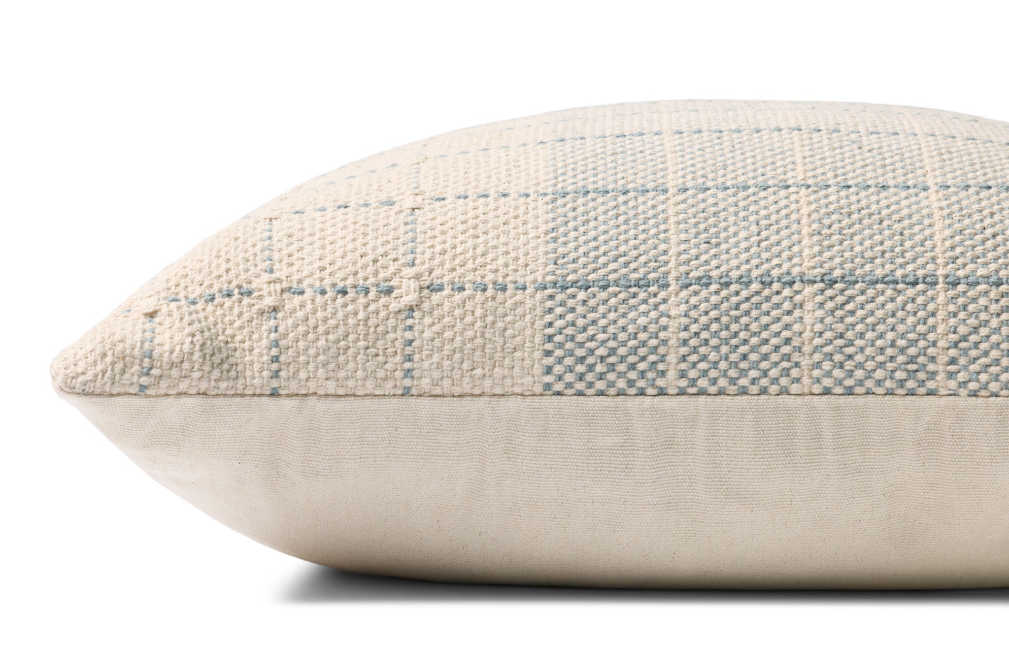 Blue / Natural Pillow - Rug Corner (H)