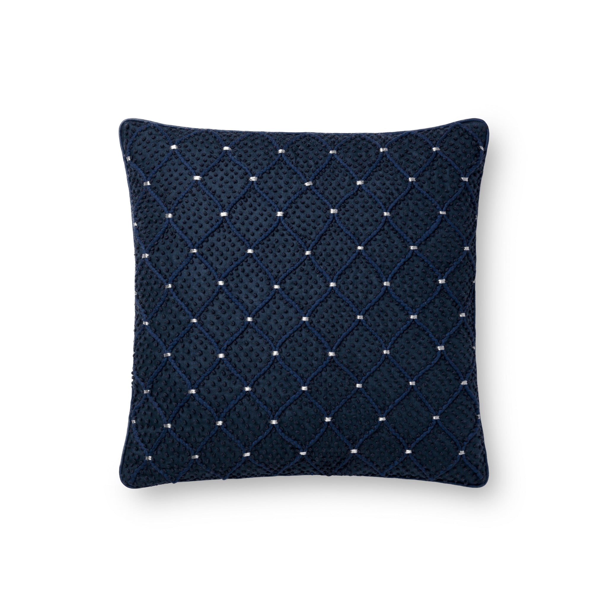 Navy / Silver Pillow - Aerial Image