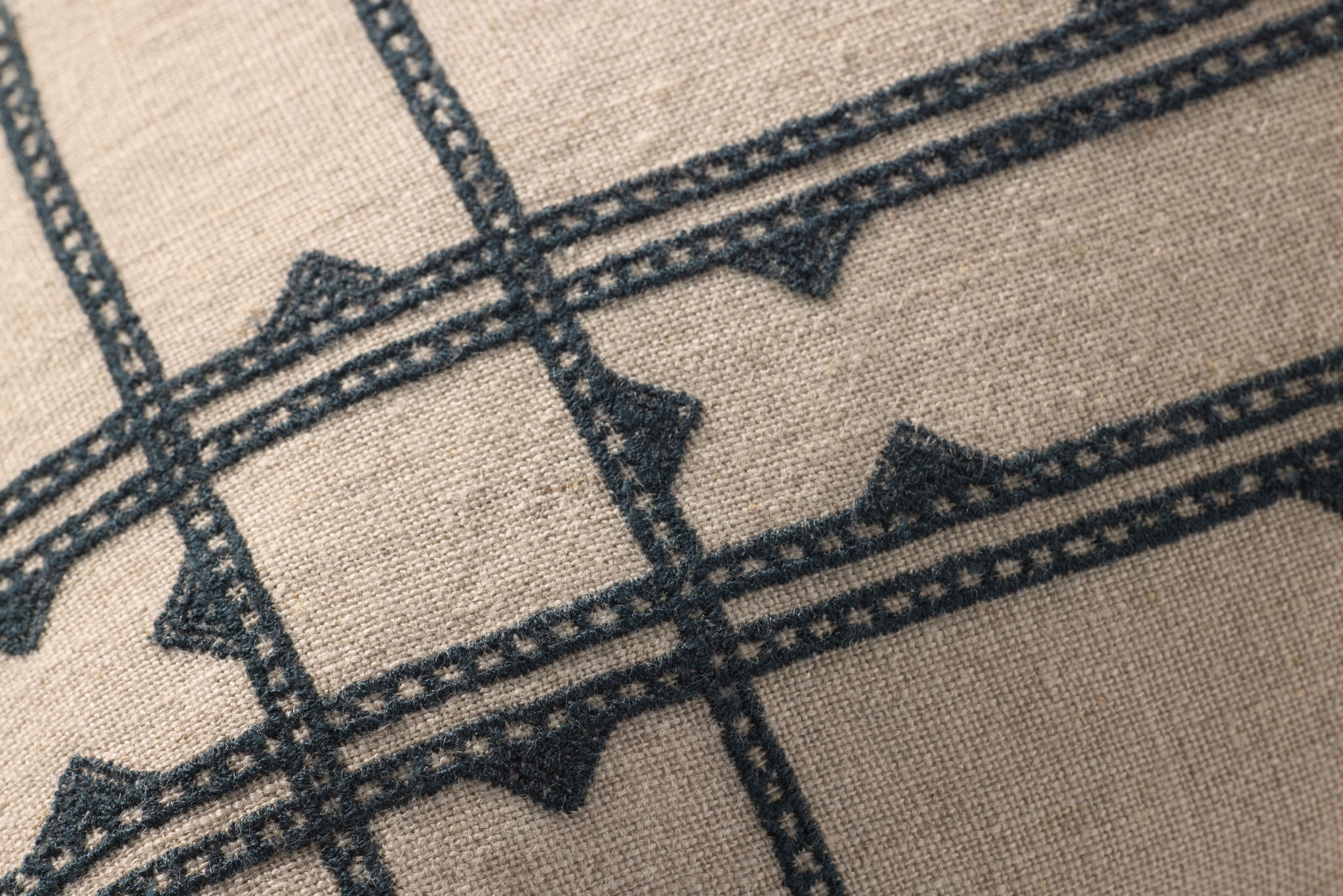 Natural / Blue Pillow - Macro Detail (H)