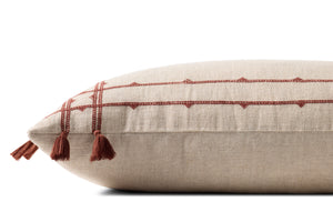 Natural / Rust Pillow - Rug Corner (H)