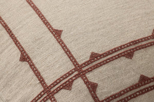 Natural / Rust Pillow - Macro Detail (H)