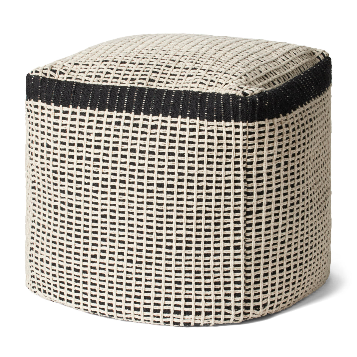 Black / Ivory Pillow - Aerial Image