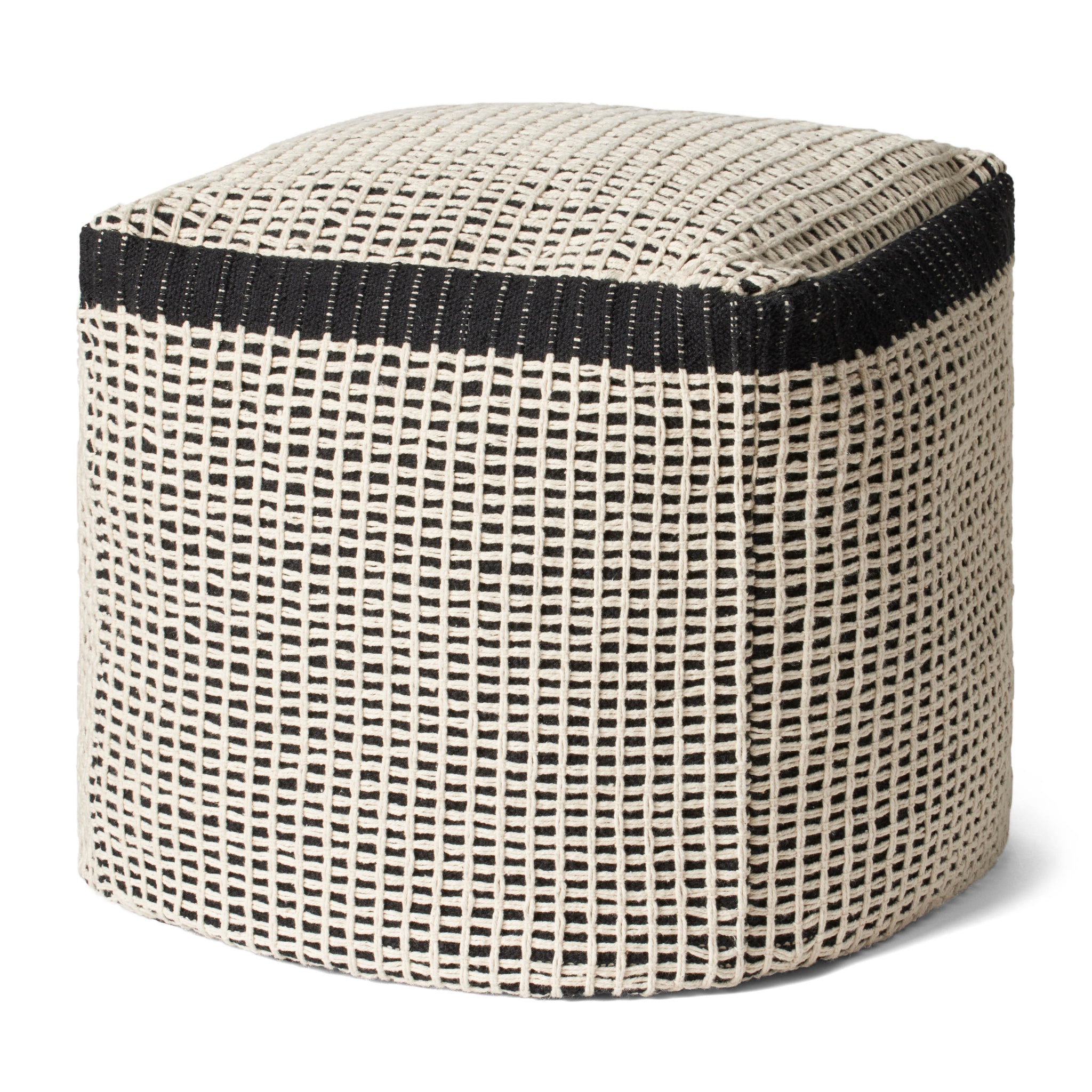 Black / Ivory Pillow - Aerial Image
