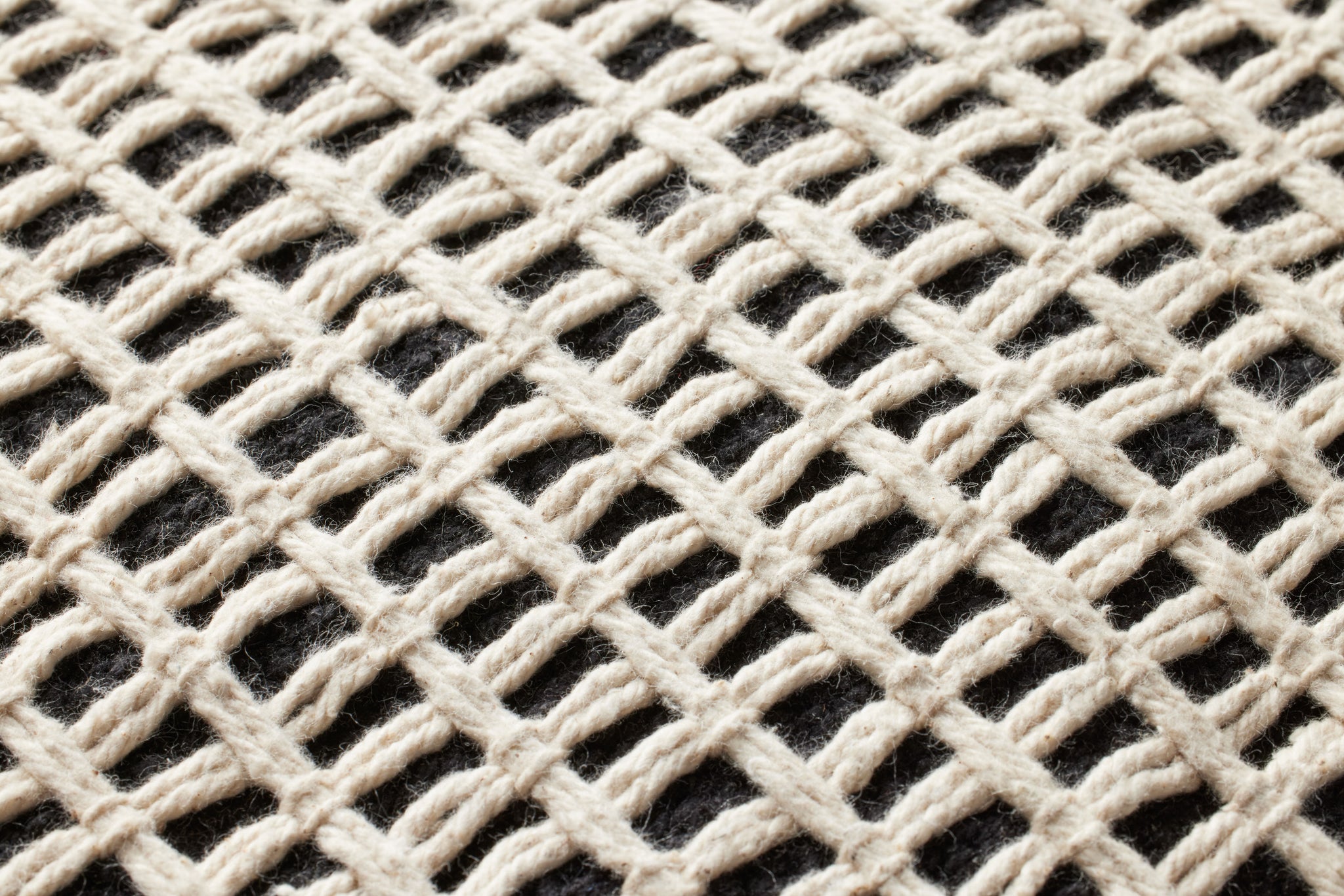 Black / Ivory Pillow - Macro Detail (H)