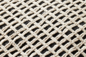 Black / Ivory Pillow - Macro Detail (H)