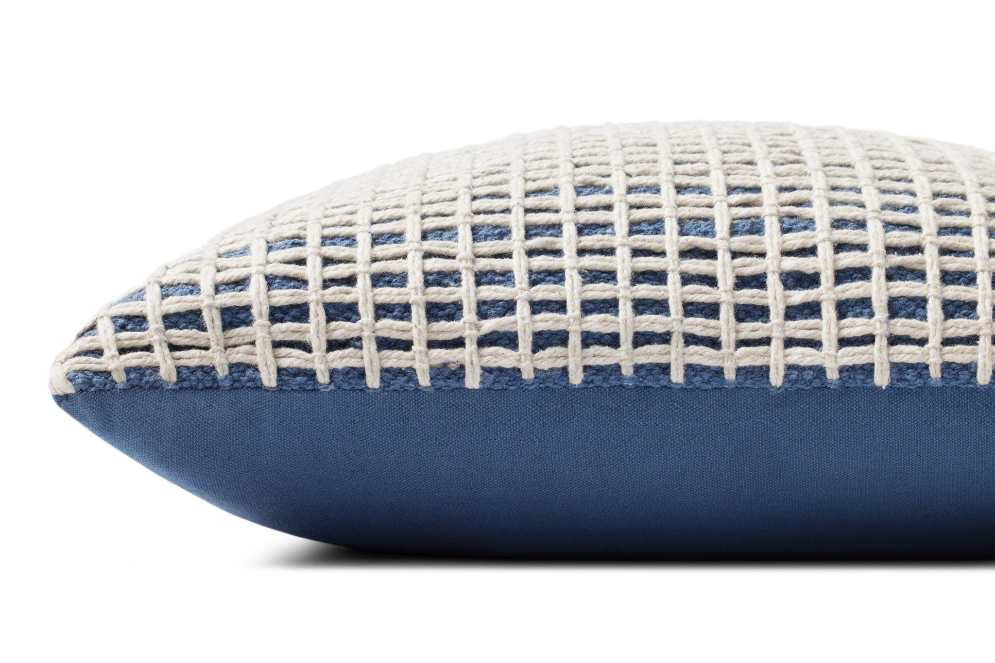 Blue / Ivory Pillow - Closer-In Roomscene #1 (V)