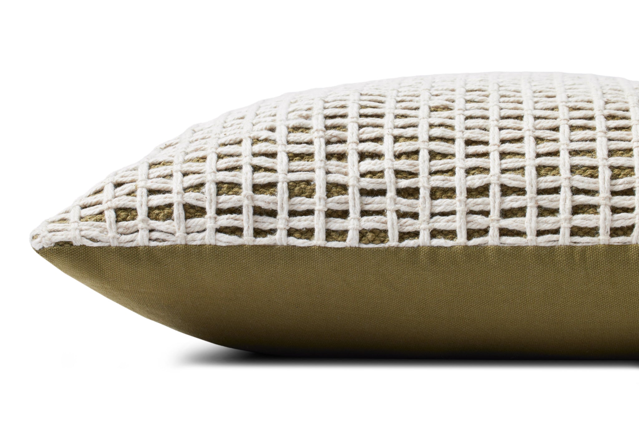 Green / Ivory Pillow - Closer-In Roomscene #1 (V)
