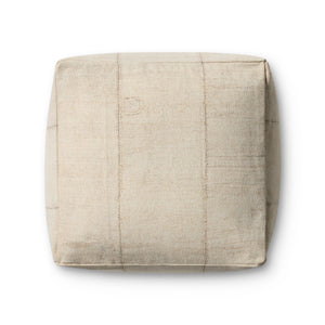 Ivory Pouf shown from another angle.