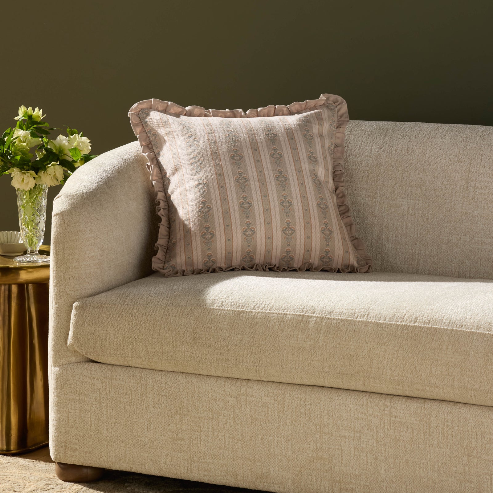 Liesel Ivory / Multi Pillow — a Loloi pillow at Laurie Yapp Home.