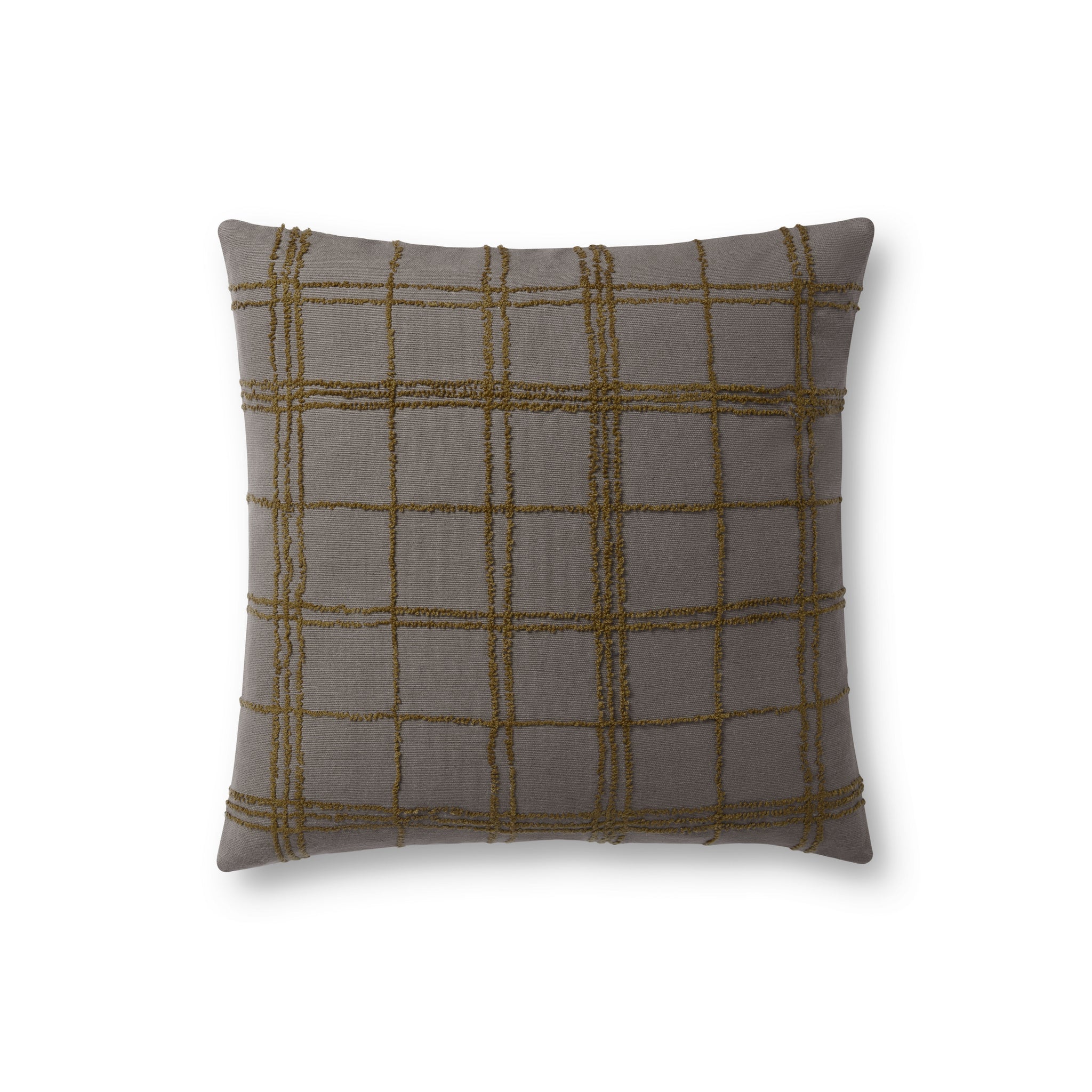 Edward Charcoal / Olive Pillow - Aerial Image
