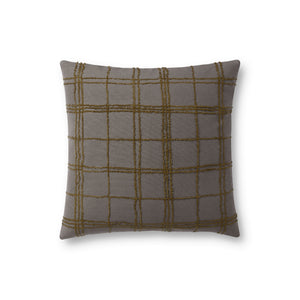 Edward Charcoal / Olive Pillow - Aerial Image